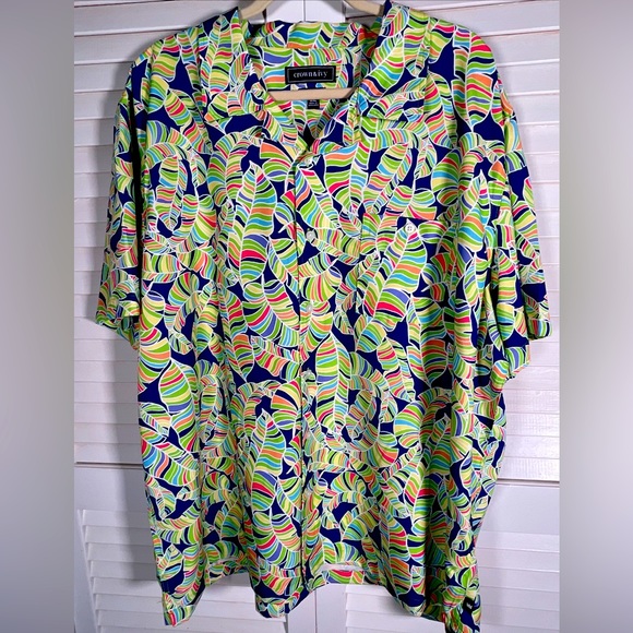 Men’s Crown & Ivy multicolored SS shirt - Picture 1 of 7
